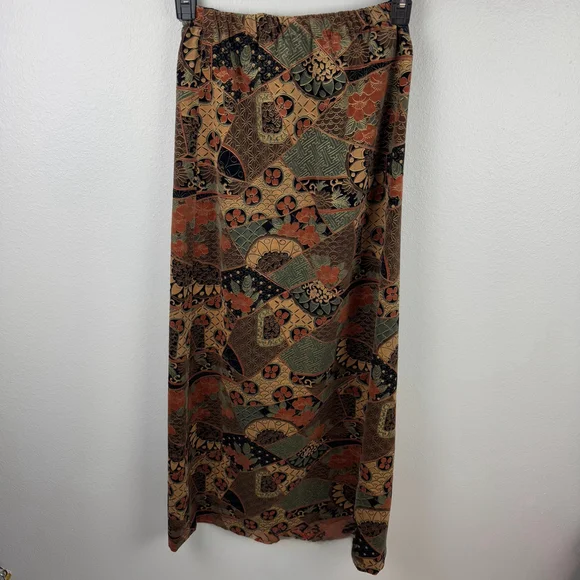 Tumbleweeds Vintage 70s Women's S/M Hippie Boho Patchwork Cottagecore Maxi Skirt - Picture 2 of 7